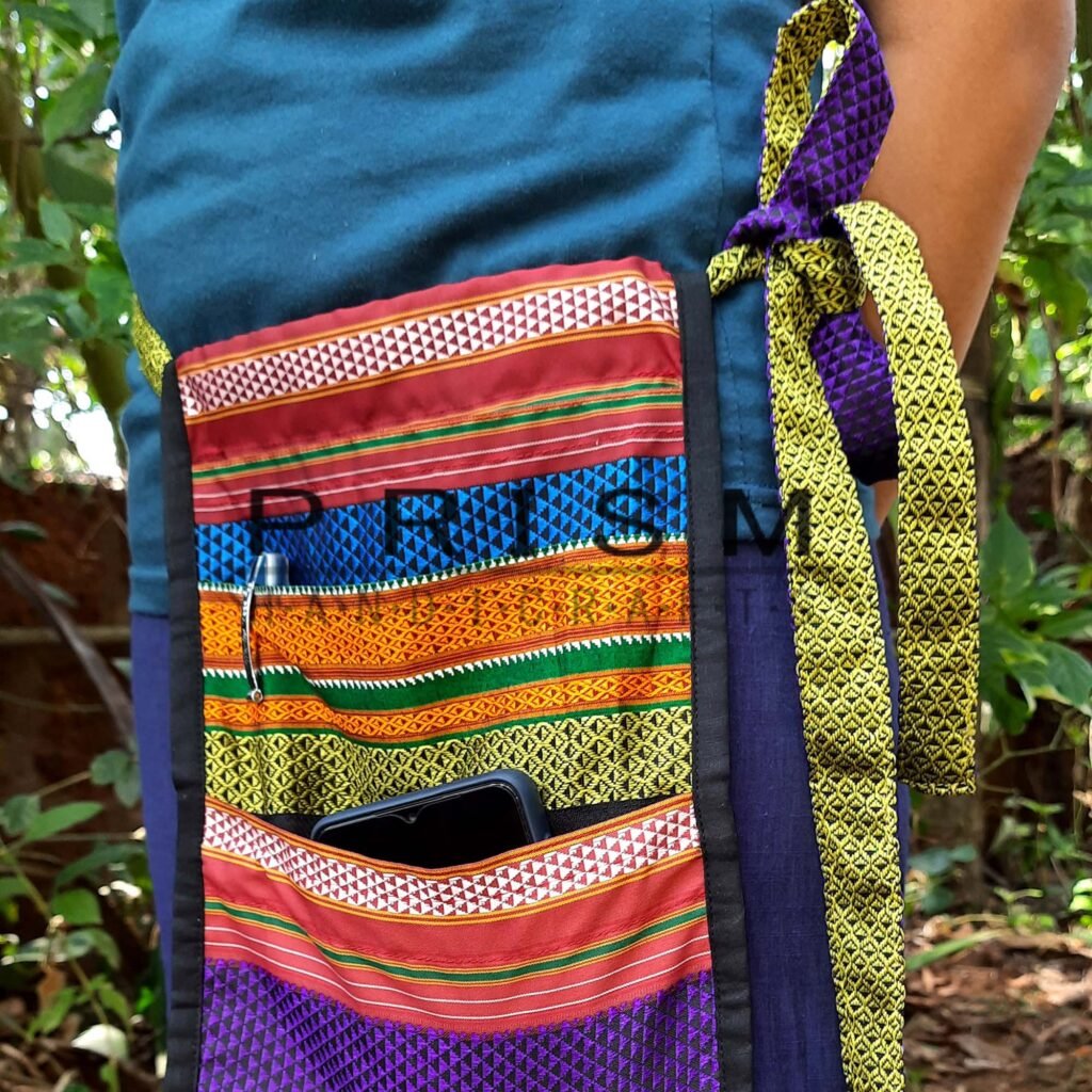 Tropical hand painted sling bag main image 0
